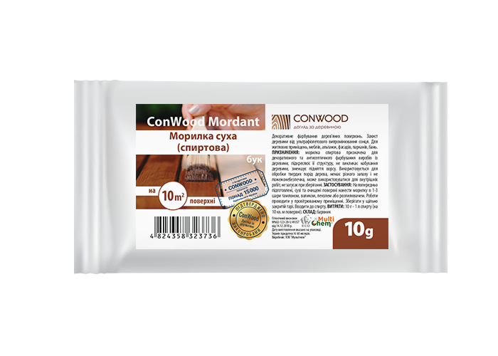 Морилка суха спиртова ConWood Mordant Палісандр, 50мл