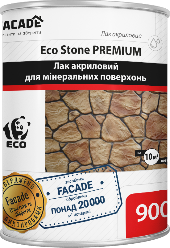 Лак акриловий для мінеральних поверхонь 1:4 EcoStone Premium, 5л