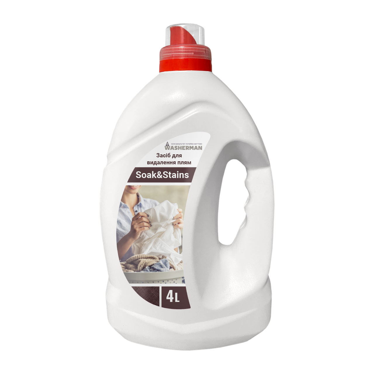 Засіб для замочування білизни та видалення плям Soak&Stains, 4л