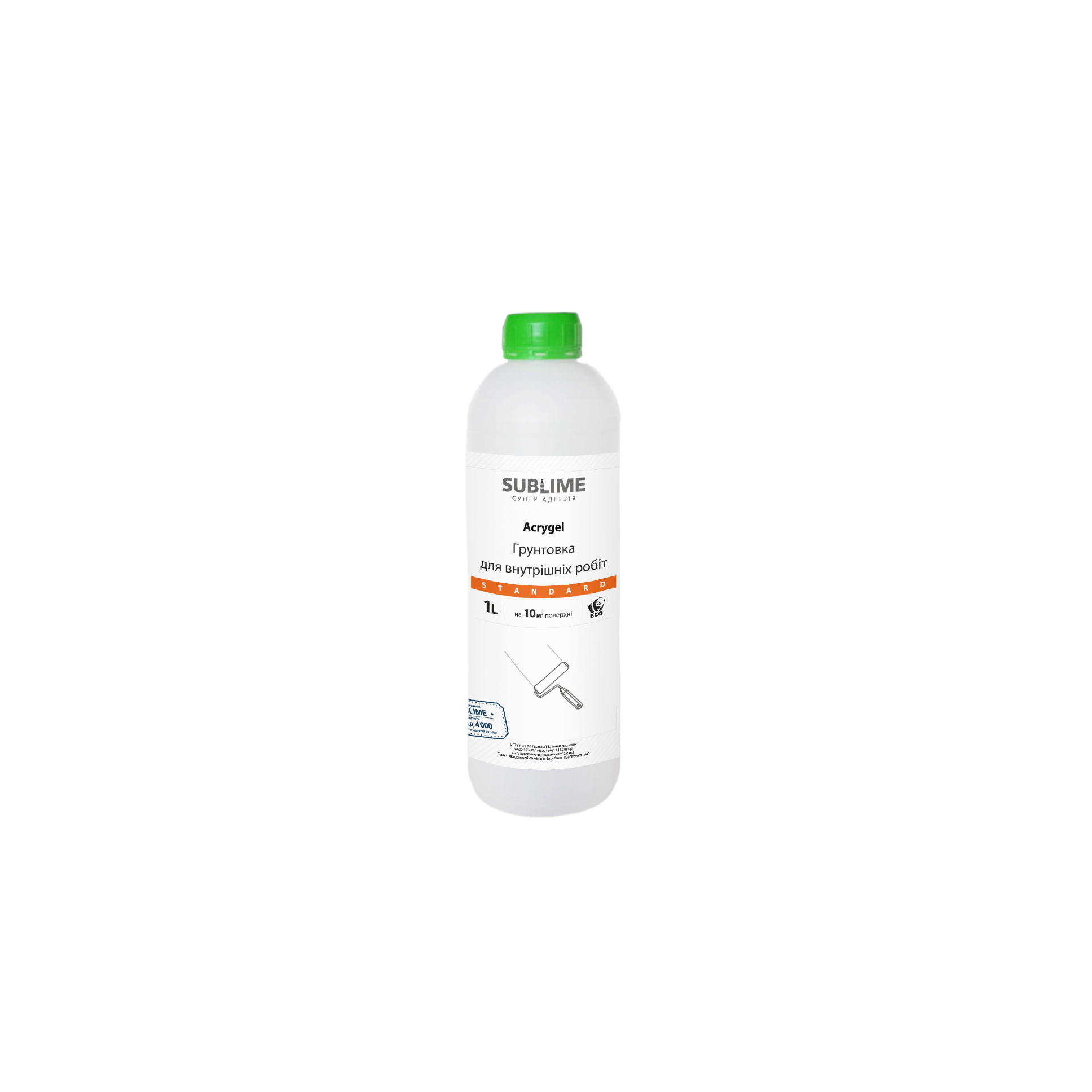 Грунтовка для внутрішніх робіт Acrygel Standard, 1л