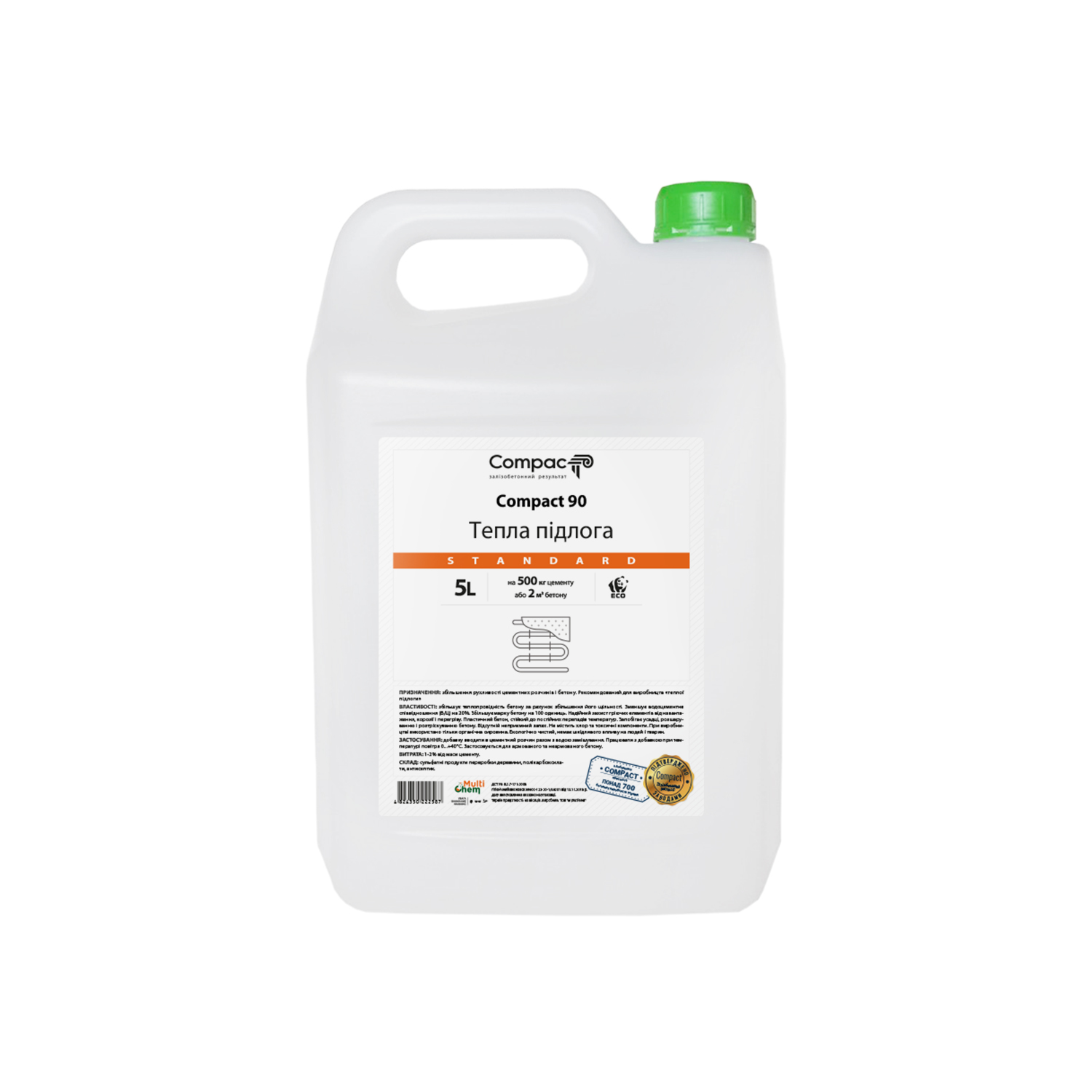 СуперПластифікатор бетону Compact 90 Standard, 5л