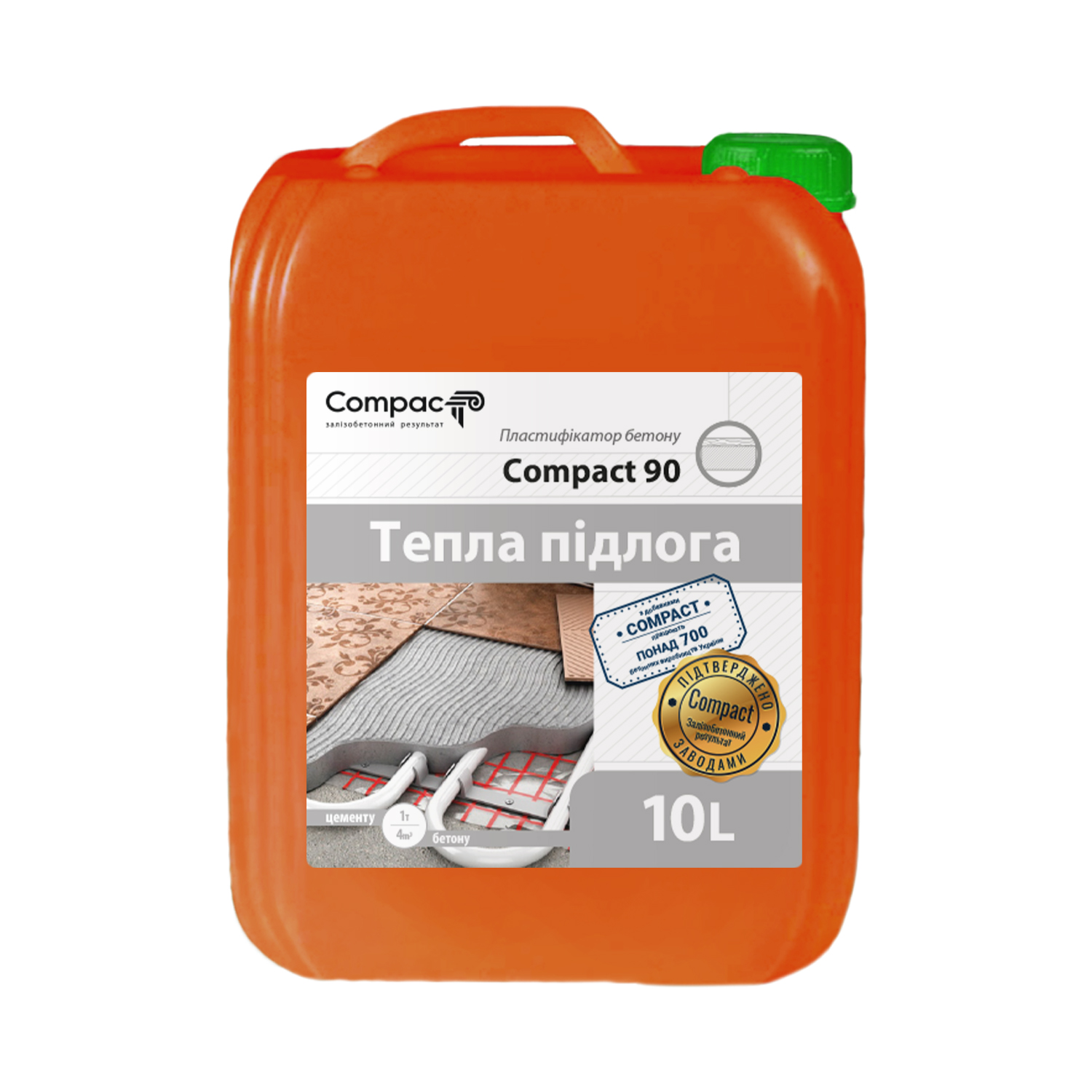 СуперПластифікатор бетону Compact 90 Euro, 10л