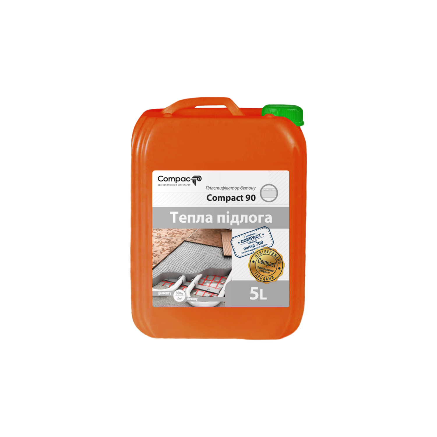 СуперПластифікатор бетону Compact 90 Euro, 5л