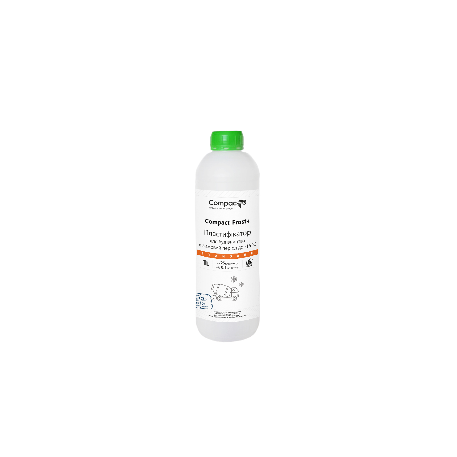 Протиморозна добавка для бетону Compact Frost+ Standard, 1л