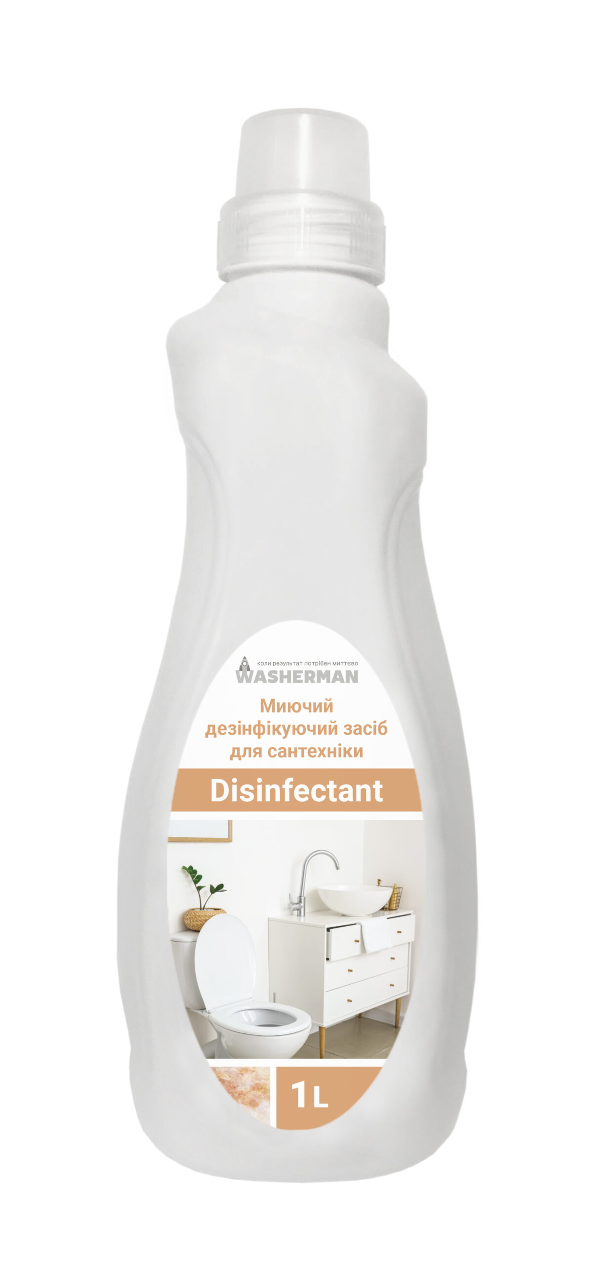 Миючий дезінфікуючий засіб для сантехніки Disinfectant, 1л