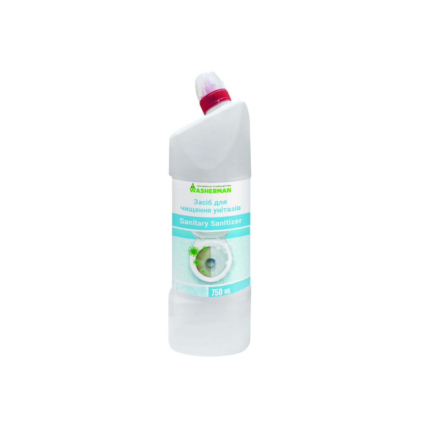 Засіб для чищення унітазів Sanitary Sanitizer, туалетне каченя, 750мл