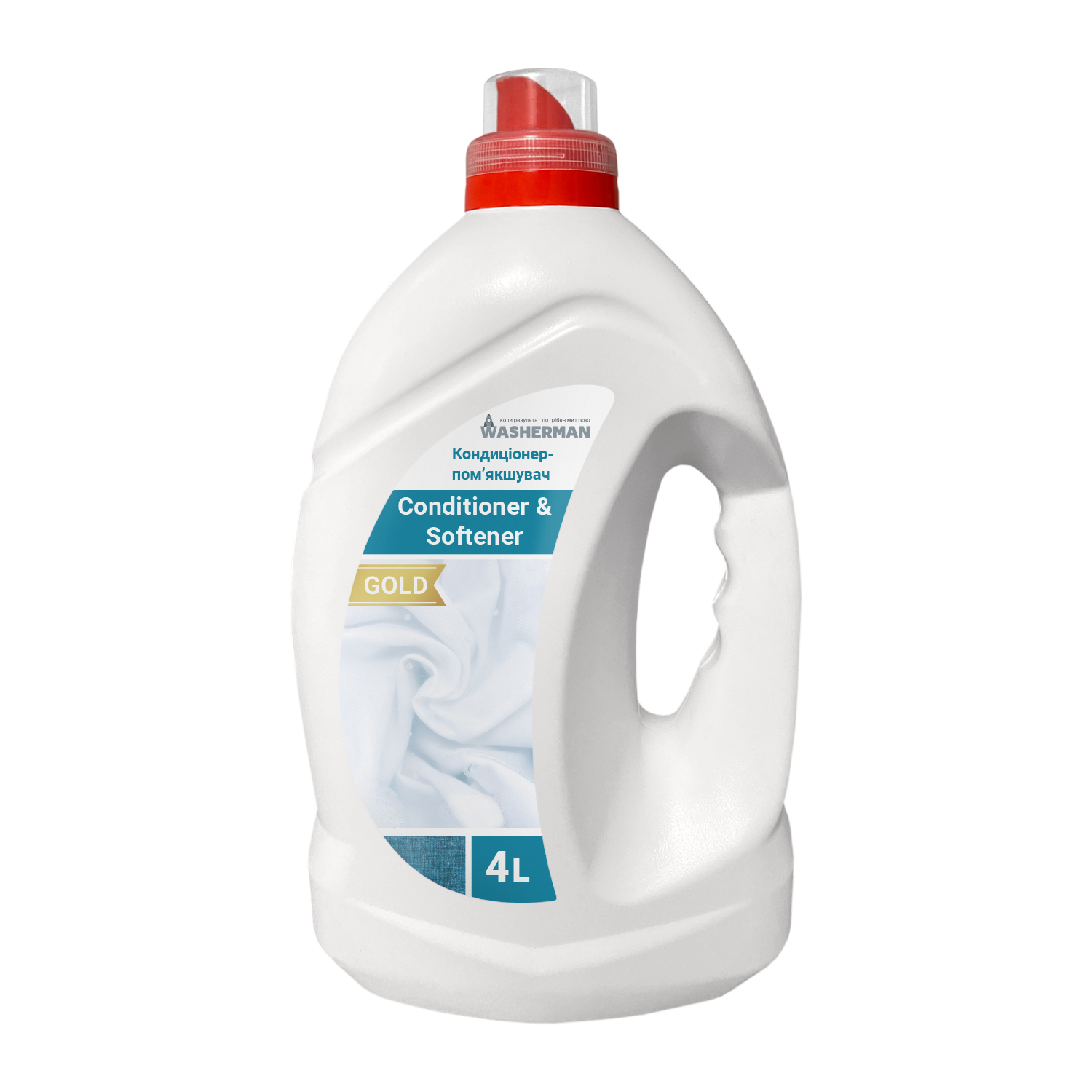 Кондиціонер пом'якшувач білизни Conditioner & Softener Gold, квітковий, 4л