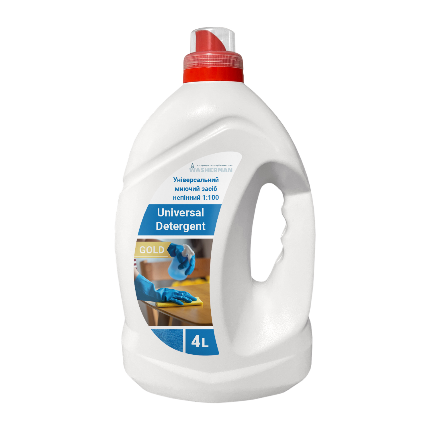 Універсальний миючий засіб, непінний 1:100 Universal Detergent Gold квітковий, 4л