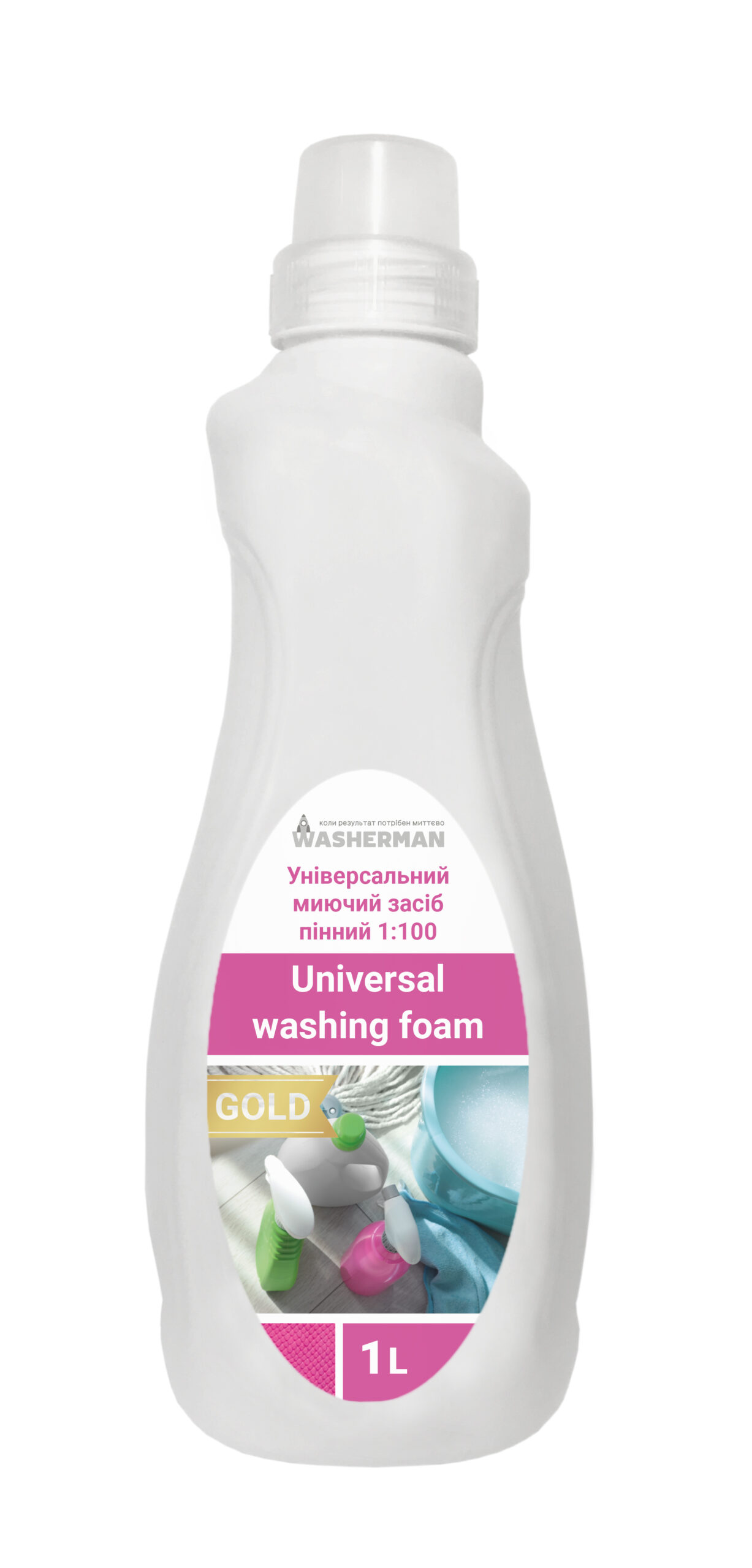 Універсальний миючий засіб, пінний 1:100 Universal washing foam Gold квітковий, 1л